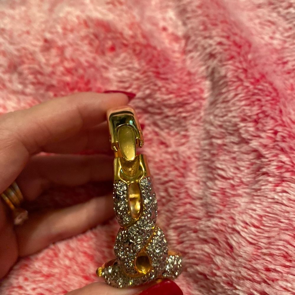 Bob Mackie Rhinestone Bangle Watch - Picture 5 of 7